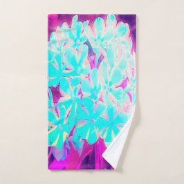 ロビンの卵ブルーペパーミントツイストフロックス花 ハンドタオル