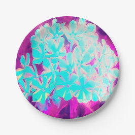 ロビンの卵ブルーペパーミントツイストフロックス花 ペーパープレート