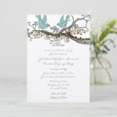 ロビンの卵ブルーヴィンテージラブバード結婚ズメニュー メニュー (スタンド正面)