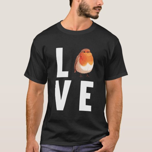 ロビンの愛好家 ロビン Tシャツ (正面)