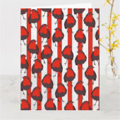 ロビンの柄 カード (黄色い花)