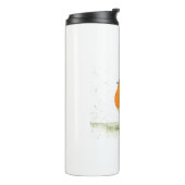 ロビンの水色の冬クリスマスバードウッドランド タンブラー (回転左)