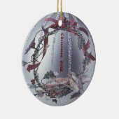 ロビンの赤い胸によって装飾される銀製のオーナメント セラミックオーナメント (右)