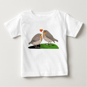 ロビンのredbreastの鳥愛 ベビーTシャツ