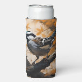 ロビンは木の油絵を描に入った。 スリム缶クーラー (Seltzer正面)