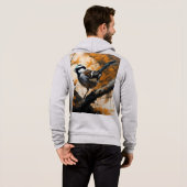 ロビンは木の油絵を描に入った。 パーカ (裏面フル)