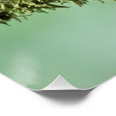 ロビンは、苔むした木の枝にとまった ポスター (コーナー)