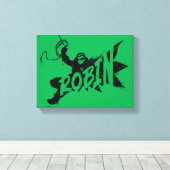 ロビンインクブラシ名 キャンバスプリント (インサイチュ (ウッドフロア))