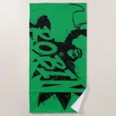 ロビンインクブラシ名 ビーチタオル (正面)