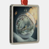 ロビンイングローブオーナメント メタルオーナメント (右)