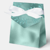 ロビンエッググリーンレースブライダルシャワー フェイバーボックス (正面)