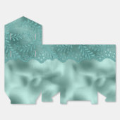 ロビンエッググリーンレースブライダルシャワー フェイバーボックス (見開き)