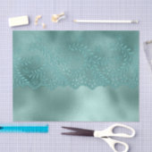 ロビンエッググリーンレースブライダルシャワー 薄葉紙 (クラフト)