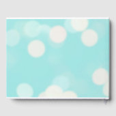 ロビンエッグブルーとブラックエレガントな結婚式 ゲストブック (裏面)