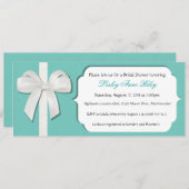 ロビンエッグブルーカスタムブライダルシャワー招待状 招待状 (正面/裏面)