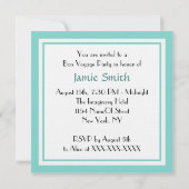 ロビンエッグブルーホッストライプトブラックシップ本航海 招待状 (裏面)