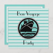 ロビンエッグブルーホッストライプトブラックシップ本航海 招待状 (正面/裏面)