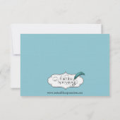 ロビンエッグブルーポーズウェディングレセプション 招待状 (裏面)