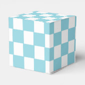 ロビンエッグブルー×ホワイトスクエアパターン クラシック フェイバーボックス (裏面サイド)