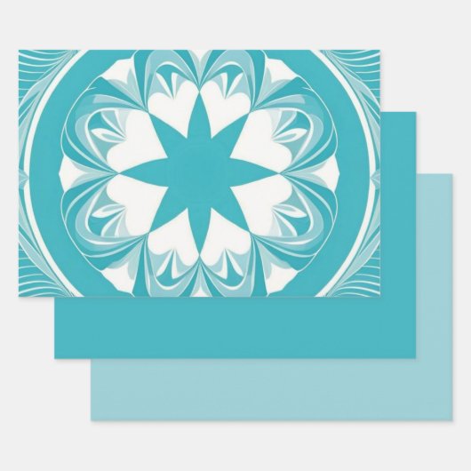 ロビンエッグブルー ラッピングペーパーシート (セット)