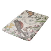 ロビンエレガントバードバタフライフランスのアート バスマット (アングル)