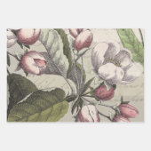 ロビンエレガントバードバタフライフランスのアート ラッピングペーパーシート (正面2)