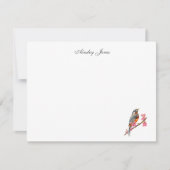 ロビンオンさくらんぼツリーの水色サンキューカード サンキューカード (正面)