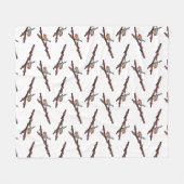 ロビンオン桜 フリースブランケット (正面(横))