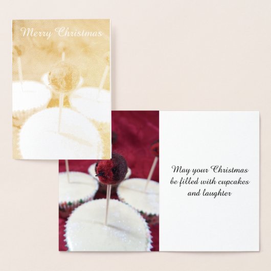 ロビンカップケーキクリスマスフォイルカード 箔カード (ディスプレー)