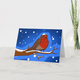 ロビンクリスマスカード シーズンカード