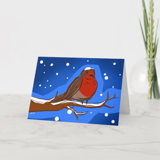 ロビンクリスマスカード シーズンカード (正面)