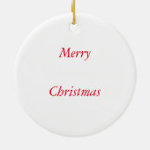 ロビンクリスマスツリーオーナメント セラミックオーナメント (裏面)