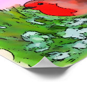 ロビンクリスマスプリント、バリューポスター紙(マット) ポスター (角)