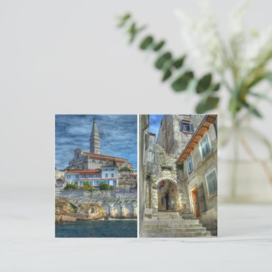 ロビンジ、クロアチア ポストカード (スタンド正面)