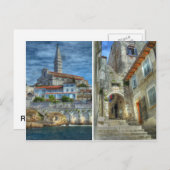 ロビンジ、クロアチア ポストカード (正面/裏面)