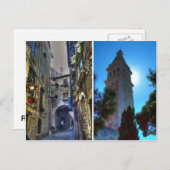 ロビンジ、クロアチア ポストカード (正面/裏面)