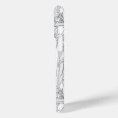 ロビンスとユリの花、白黒 Case-Mate iPhoneケース (裏面 / 左)