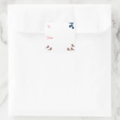 ロビンスと可愛いクリスマス スクエアシール (バッグ)