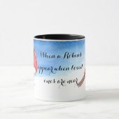 ロビンス·ウォーターカラーに名前を追加 マグカップ (中央)