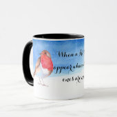 ロビンス·ウォーターカラーに名前を追加 マグカップ (正面左)