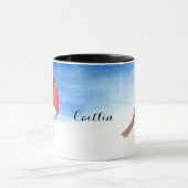 ロビンス·ウォーターカラーに名前を追加 マグカップ (中央)