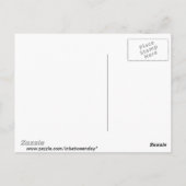 ロビンズエッグネストブルーウォーターカラー ポストカード (裏面)