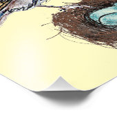 ロビンズエッグネストプリントアートロビンバード8x10 フォトプリント (角)