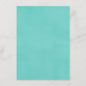 ロビンズエッグブルーのポスター風ディレクションカード エンクロージャーカード (裏面)