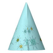 ロビンズエッグブルーアトミックスターバストパーティーハット パーティーハット (裏面)