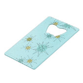 ロビンズエッグブルーアトミックスターバストボトルオープナー クレジットカード栓抜き (正面アングル)