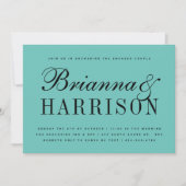 ロビンズエッグブルーカップルナーズウェディングシャワー 招待状 (正面)