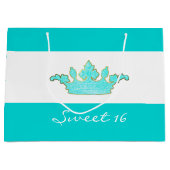 ロビンズエッグブルークラウンカスタム抱き枕 ラージペーパーバッグ (正面)