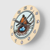 ロビンズネストクロック ラウンド壁時計 (傾斜)