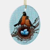 ロビンズネスト名前をカスタムするオーナメント セラミックオーナメント (右)